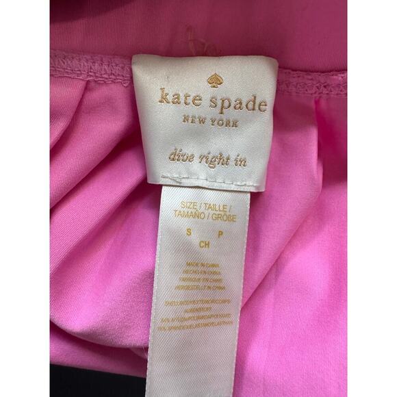Kate Spade Dive Right In Skirt Mini Pleated Stretchy Bright Pink Size Small - Picture 7 of 9